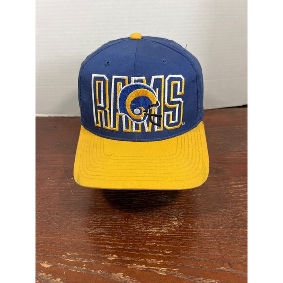 Vintage Los Angeles Rams NFL Adjustable Snapback Hat D4 - Picture 1 of 5
